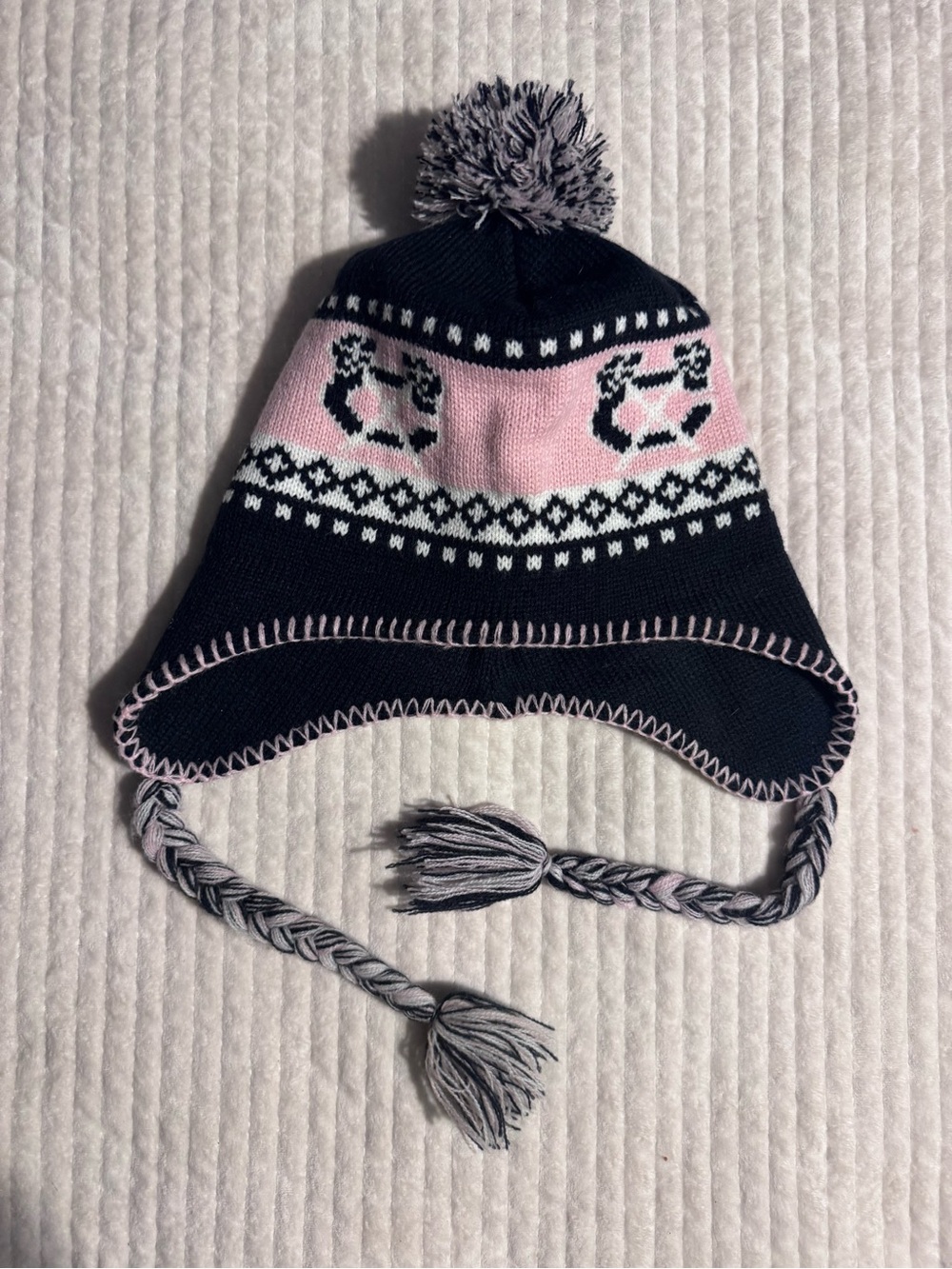 NHL Fan Favorite Kids Chicago Blackhawks Tassel Pom Winter Hat